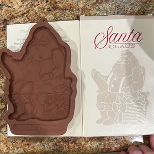 Santa Claus 1992 Vintage Longaberger Pottery Christmas Cookie Mold